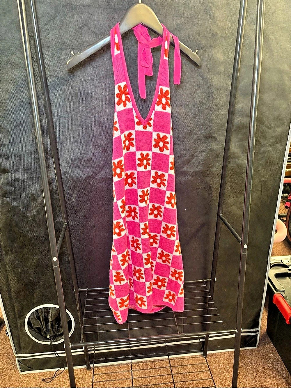 Fashion Nova Floral Maxi Dress in Pink & White Like New